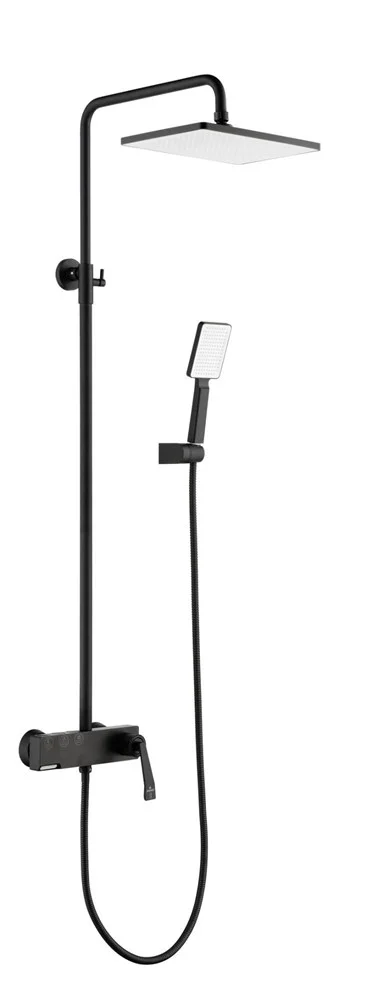 Душевая система Kaiser Strike 09182-2 черный матовый Душевая система Kaiser Strike 09182-2 черный матовый