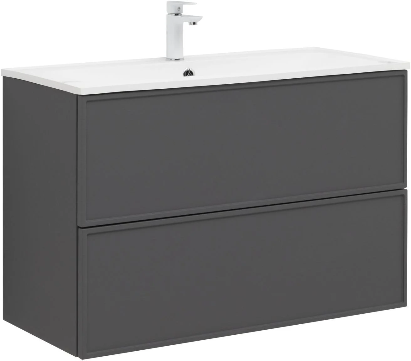 Тумба под раковину Aquanet Арт 90 ясень графит 00329613 напольная/подвесная Тумба под раковину Aquanet Арт 90 ясень графит 00329613 напольная/подвесная