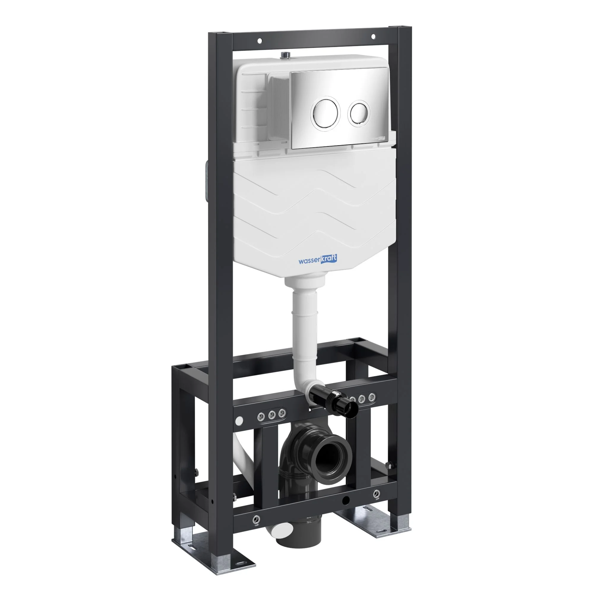 Инсталляция для унитаза WasserKRAFT Dill 61TLT.010.ME.CH01 с клавишей смыва хром Инсталляция для унитаза WasserKRAFT Dill 61TLT.010.ME.CH01 с клавишей смыва хром