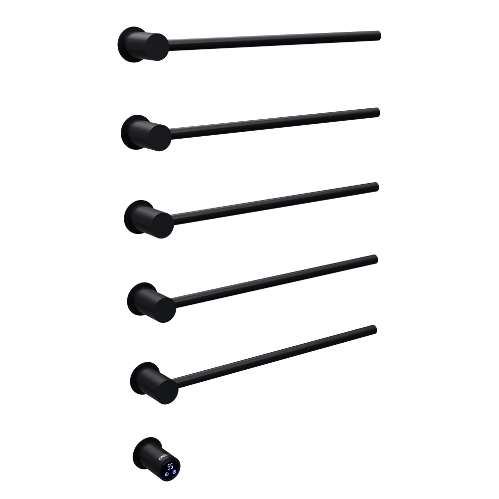 Полотенцесушитель электрический ABBER Charme AH4005MB черный матовый Полотенцесушитель электрический ABBER Charme AH4005MB черный матовый