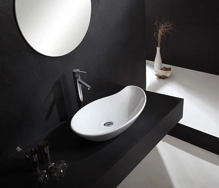 Раковина CeramaLux 9052 накладная, белый Раковина CeramaLux 9052 накладная, белый