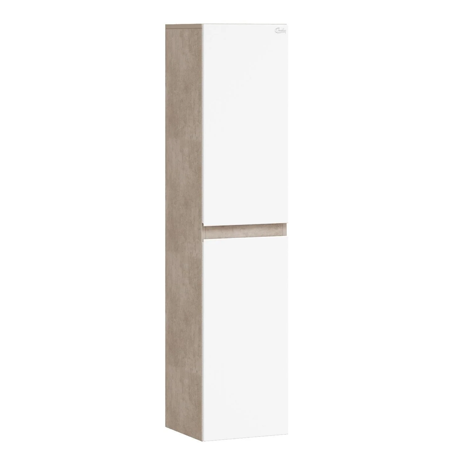 Шкаф-пенал Onika Алеста 35 см 403566 подвесной, белый/камень светлый, универсальный Шкаф-пенал Onika Алеста 35 см 403566 подвесной, белый/камень светлый, универсальный