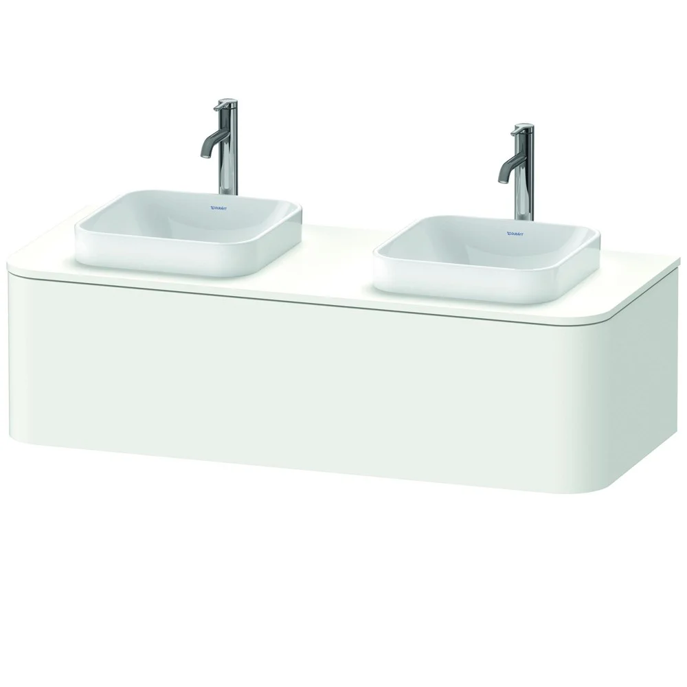 Тумба под раковину Duravit Happy D.2 Plus HP4943B3636 подвесная 130 см белая шелковисто-матовый лак Тумба под раковину Duravit Happy D.2 Plus HP4943B3636 подвесная 130 см белая шелковисто-матовый лак