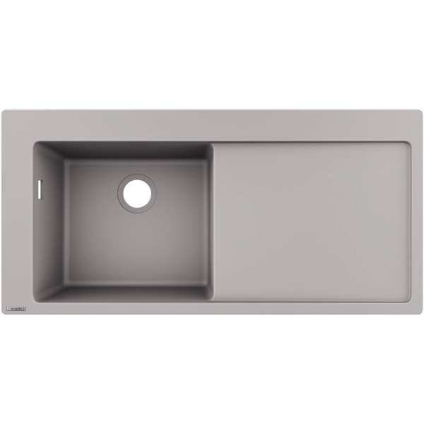 Кухонная мойка Hansgrohe S51 S5110-F450 450 с крылом 43330380, cерый бетон встраиваемая Кухонная мойка Hansgrohe S51 S5110-F450 450 с крылом 43330380, cерый бетон встраиваемая