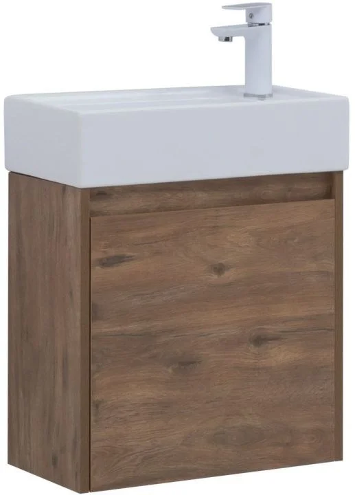 Тумба под раковину Aquanet Nova Lite 50 дуб рустикальный (1 дверца) 00298855 Тумба под раковину Aquanet Nova Lite 50 дуб рустикальный (1 дверца) 00298855
