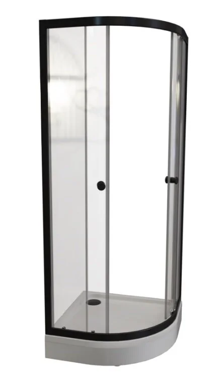 Душевой уголок Radomir Берген RD 90х90 1-09-6-0-0-3500 радиальный, стекла прозрачные, профиль черный Душевой уголок Radomir Берген RD 90х90 1-09-6-0-0-3500 радиальный, стекла прозрачные, профиль черный