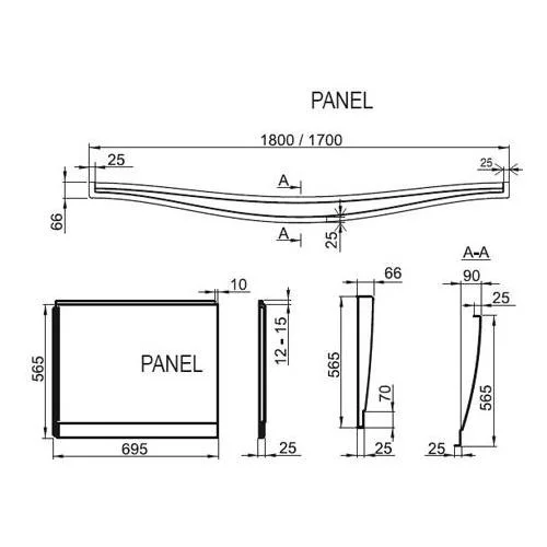 Акриловая ванна Ravak Magnolia 180x75 C601000000 Акриловая ванна Ravak Magnolia 180x75 C601000000