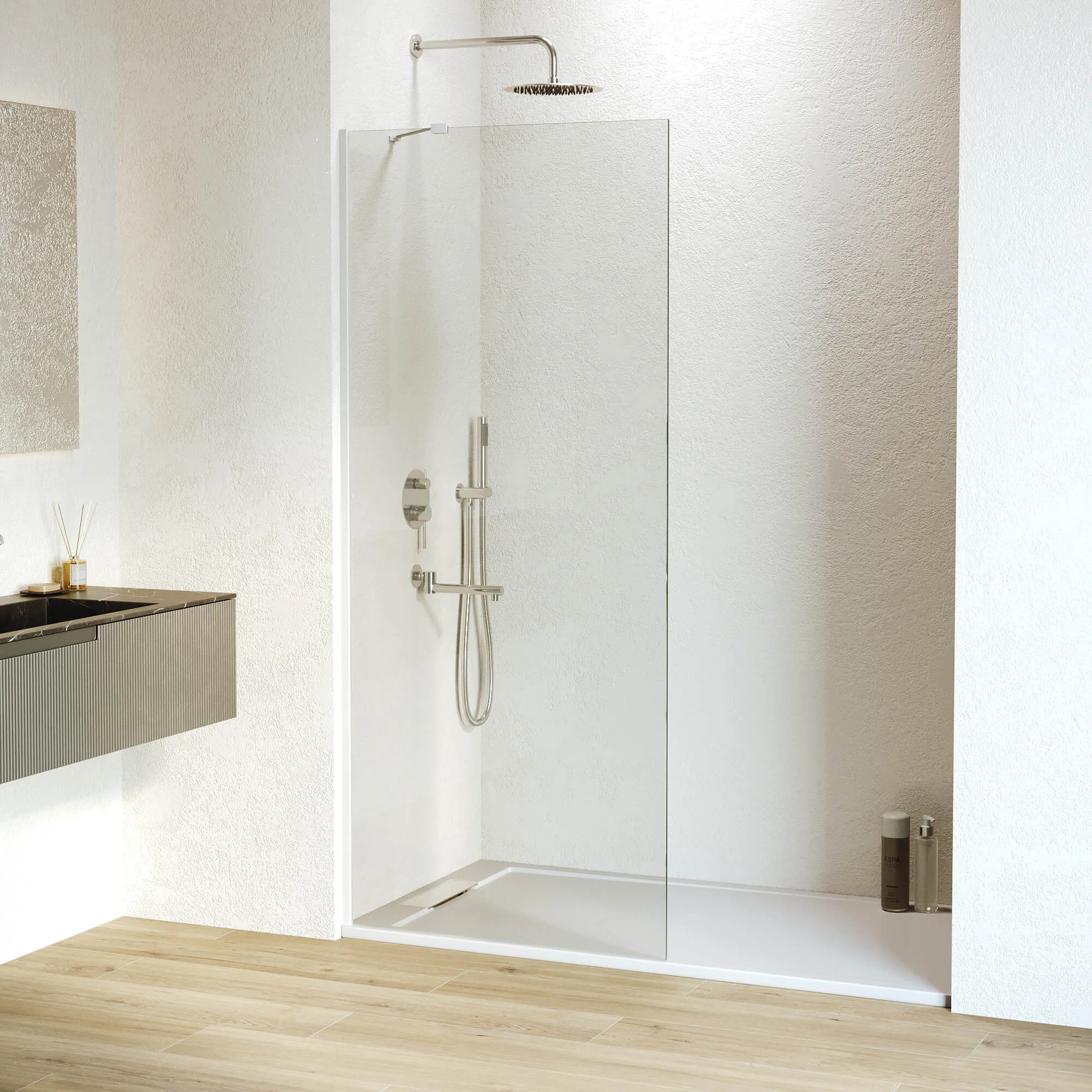 Душевая перегородка RGW Walk In WA-102W 600 мм 351010206-15 белый, Easy Clean Душевая перегородка RGW Walk In WA-102W 600 мм 351010206-15 белый, Easy Clean