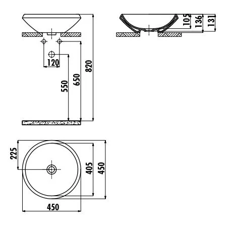 Раковина Creavit Minimal MN045-00CB00E-0000 45 см Раковина Creavit Minimal MN045-00CB00E-0000 45 см