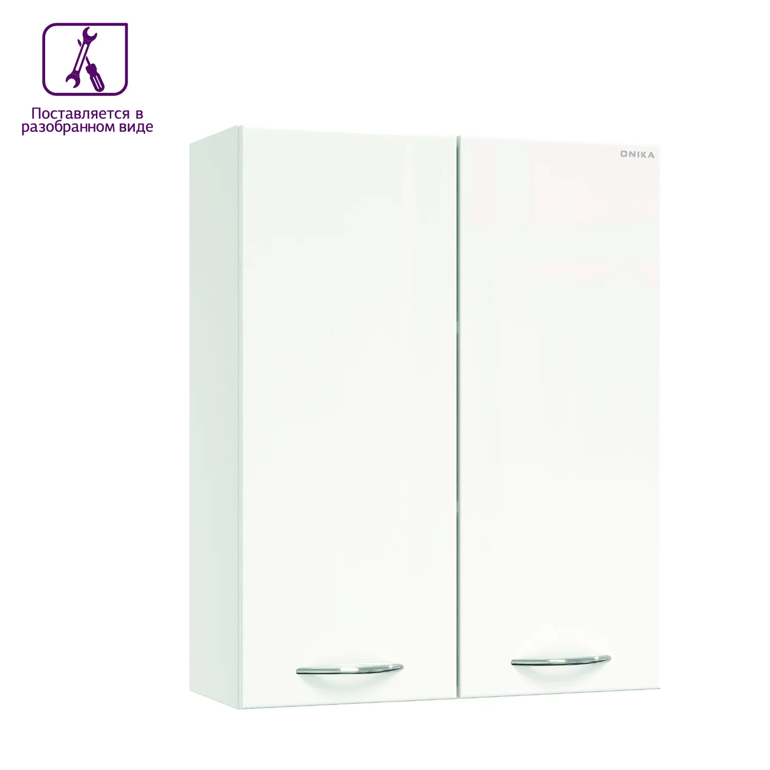 Шкаф Onika Кредо 40 см 304002 подвесной, белый, разборный Шкаф Onika Кредо 40 см 304002 подвесной, белый, разборный