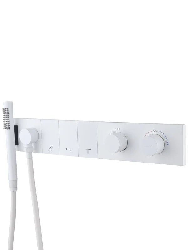 Смеситель для ванны Boheme ZODIAC THERMO 133-SYS-MW MATT WHITE Смеситель для ванны Boheme ZODIAC THERMO 133-SYS-MW MATT WHITE