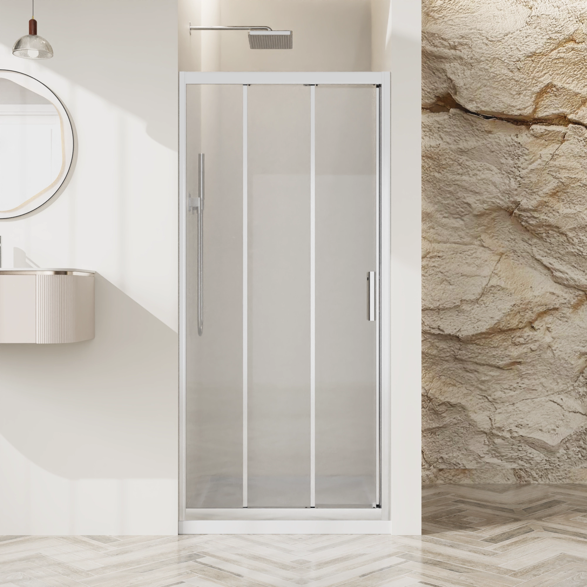 Душевая дверь BelBagno UNO-195-BF-3-100-C-Cr 100 см, профиль хром, стекло прозрачное Душевая дверь BelBagno UNO-195-BF-3-100-C-Cr 100 см, профиль хром, стекло прозрачное