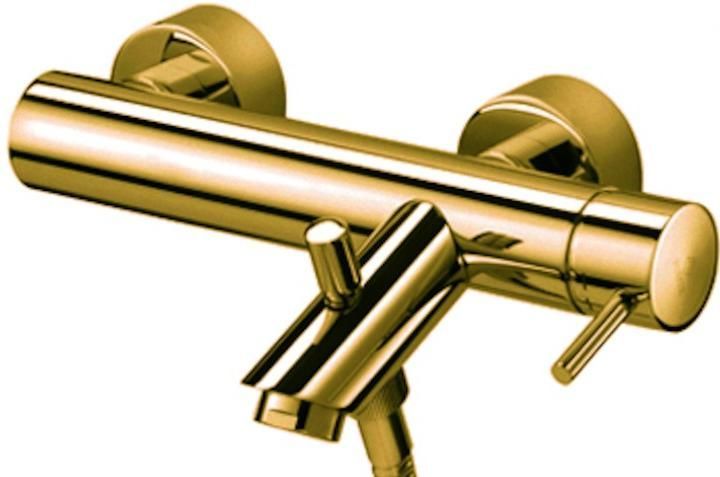 Смеситель для ванны Paffoni Light LIG022HG медовое золото Смеситель для ванны Paffoni Light LIG022HG медовое золото