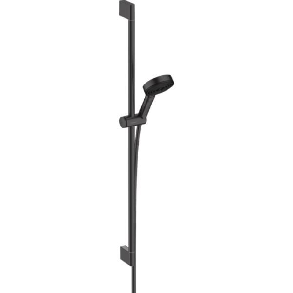 Душевой гарнитур Hansgrohe 105 3jet Relaxation EcoSmart cо штангой 90 см. 24171670, матовый черный Душевой гарнитур Hansgrohe 105 3jet Relaxation EcoSmart cо штангой 90 см. 24171670, матовый черный