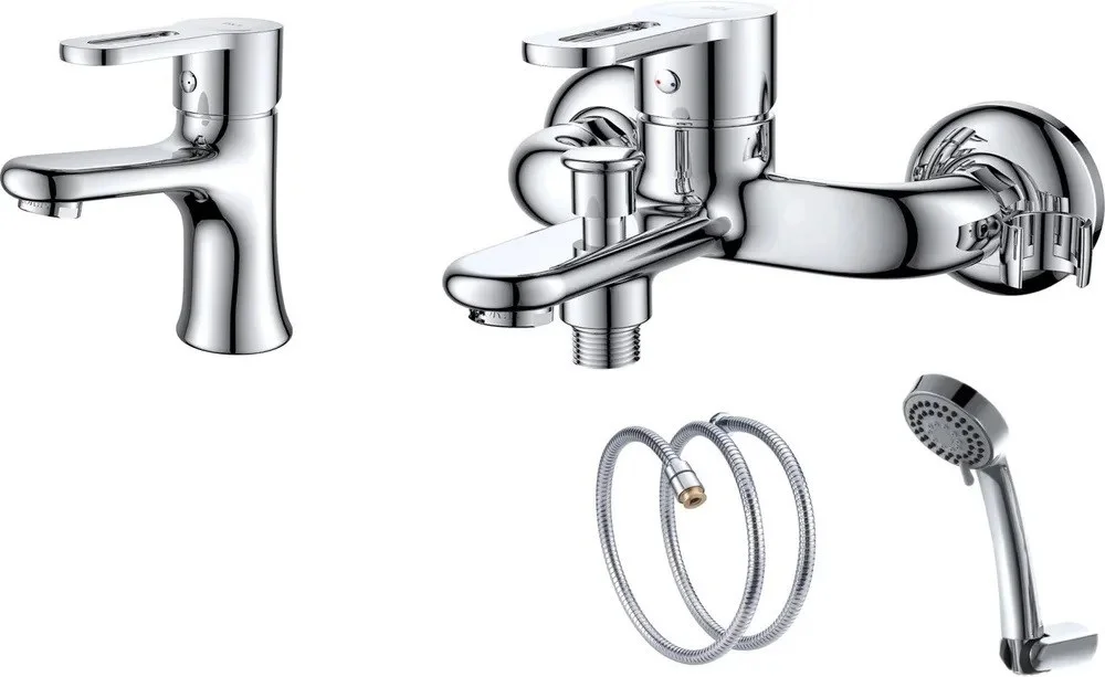 Комплект смесителей D&K DA1350002SET (DA1352141,DA1353201) Комплект смесителей D&K DA1350002SET (DA1352141,DA1353201)