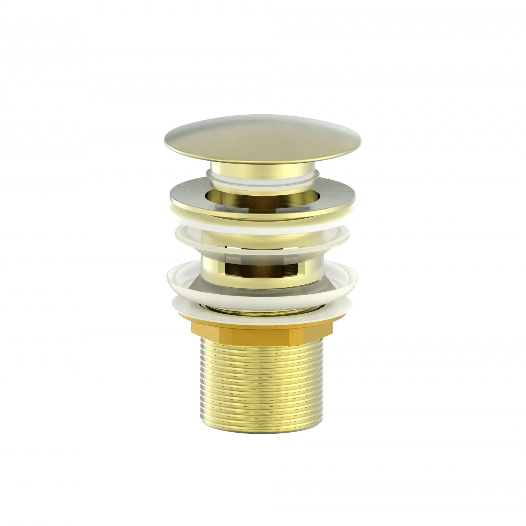 Донный клапан Wonzon & Woghand с переливом, брашированное золото (WW-88SS01-BG) Донный клапан Wonzon & Woghand с переливом, брашированное золото (WW-88SS01-BG)