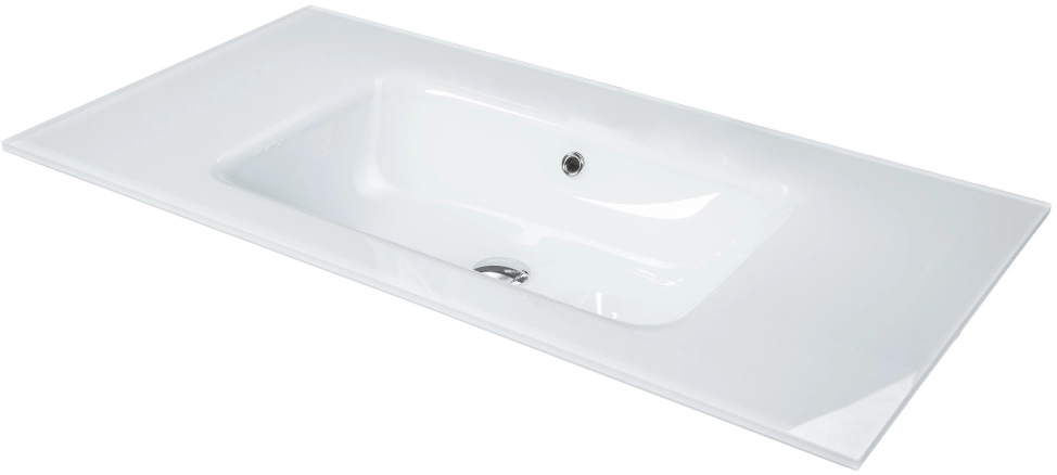 Столешница Boheme Lucido стекло 80см белая 852-080-WH Столешница Boheme Lucido стекло 80см белая 852-080-WH