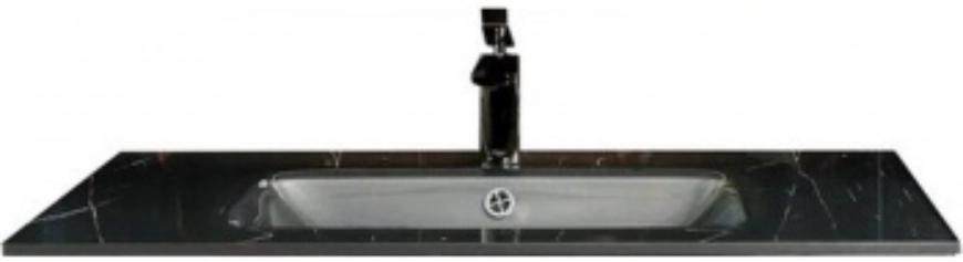 Столешница Boheme Lucido стекло 100см глянцевый графит 852-100-GR Столешница Boheme Lucido стекло 100см глянцевый графит 852-100-GR