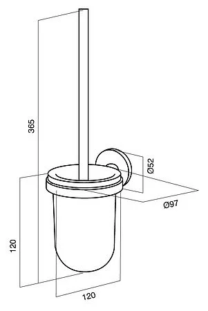 Ершик для унитаза Am.Pm Bliss A5533364 Ершик для унитаза Am.Pm Bliss A5533364