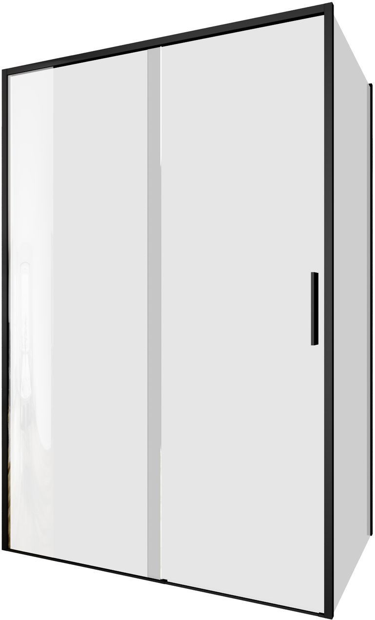Детальная картинка товара «душевой уголок aquanet pleasure evo 130x90 ae65-130x90-bt профиль черный, прозрачное стекло»