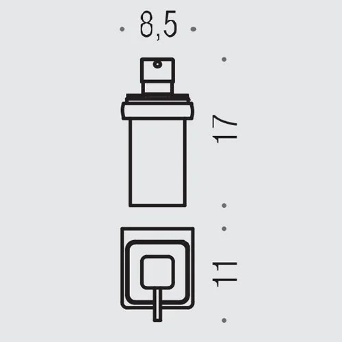 Дозатор жидкого мыла Colombo Lulu B9321.CR-VAN подвесной, хром/матовое стекло Дозатор жидкого мыла Colombo Lulu B9321.CR-VAN подвесной, хром/матовое стекло