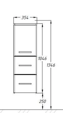 Шкаф-пенал Opadiris Арабеско 35 Z0000009902 левый белый Шкаф-пенал Opadiris Арабеско 35 Z0000009902 левый белый