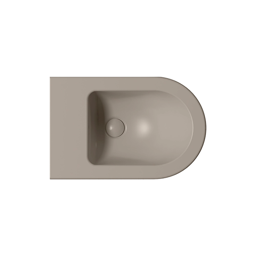 Биде подвесное GSI PURA серый беж матовый (8865105) Биде подвесное GSI PURA серый беж матовый (8865105)