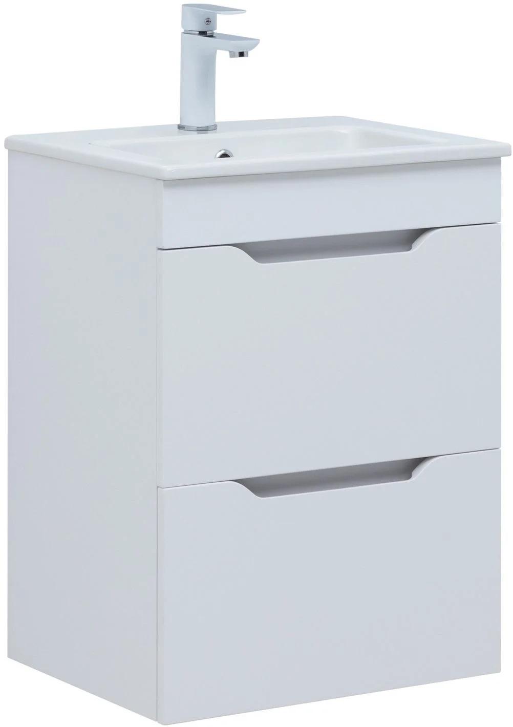 Тумба под раковину Aquanet Практика 50 00347914 белый глянец Тумба под раковину Aquanet Практика 50 00347914 белый глянец