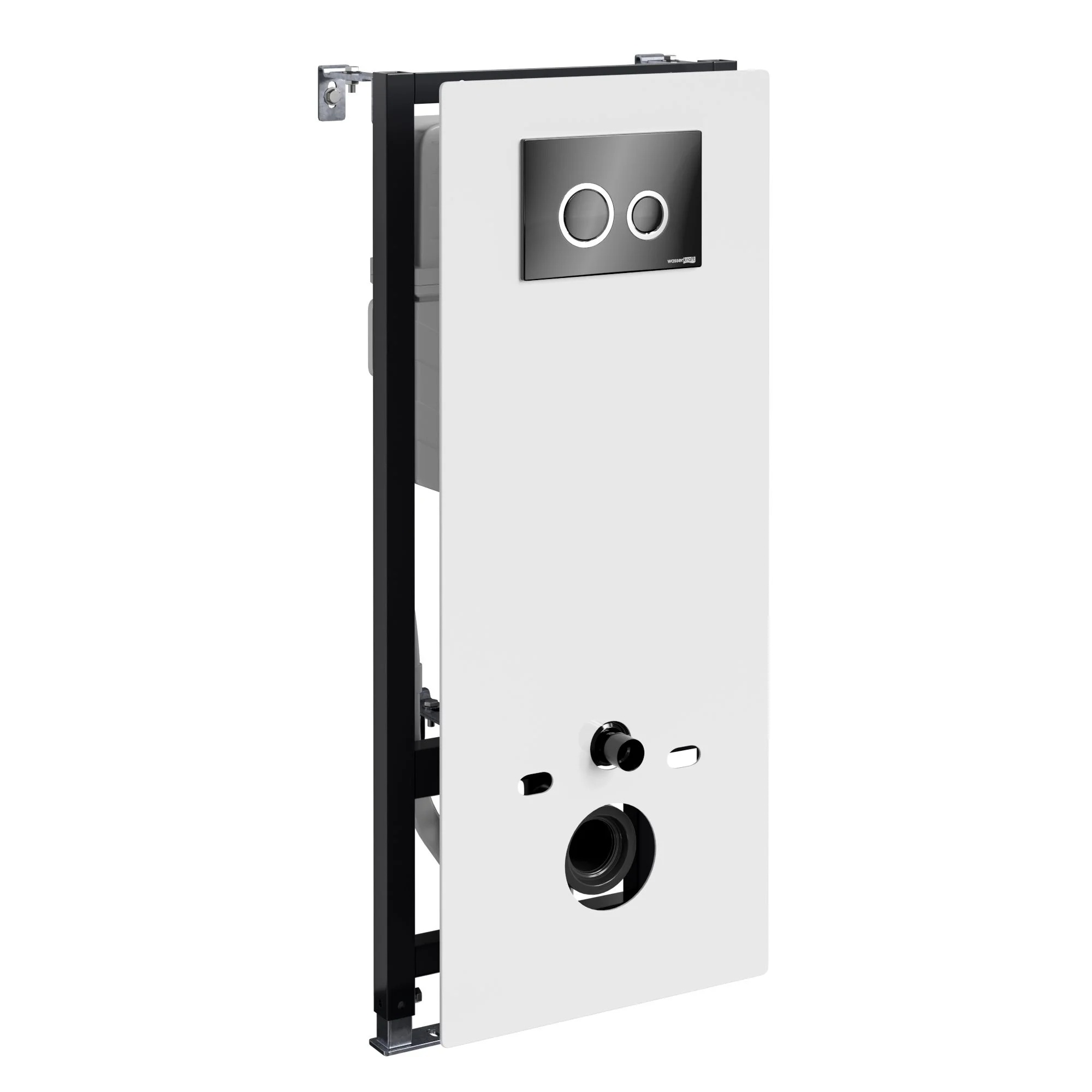 Инсталляция для унитаза WasserKRAFT Abens 20TLT.010.ME.WH.PB01 с клавишей смыва черный Инсталляция для унитаза WasserKRAFT Abens 20TLT.010.ME.WH.PB01 с клавишей смыва черный