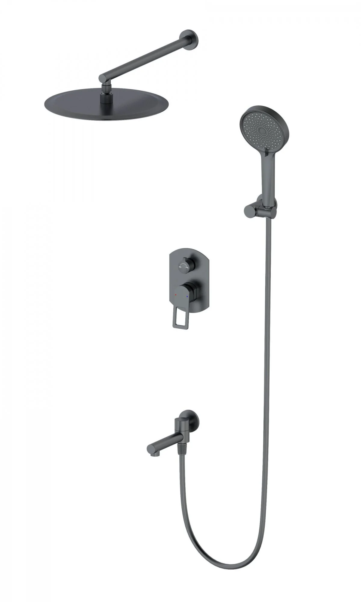 Душевая система Wonzon & Woghand встраиваемая, темный графит (WW-88939010-BGM) Душевая система Wonzon & Woghand встраиваемая, темный графит (WW-88939010-BGM)