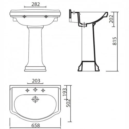 Раковина Creavit Klasik KL065-00CB00E-XA00 белый/хром декор 65 см Раковина Creavit Klasik KL065-00CB00E-XA00 белый/хром декор 65 см