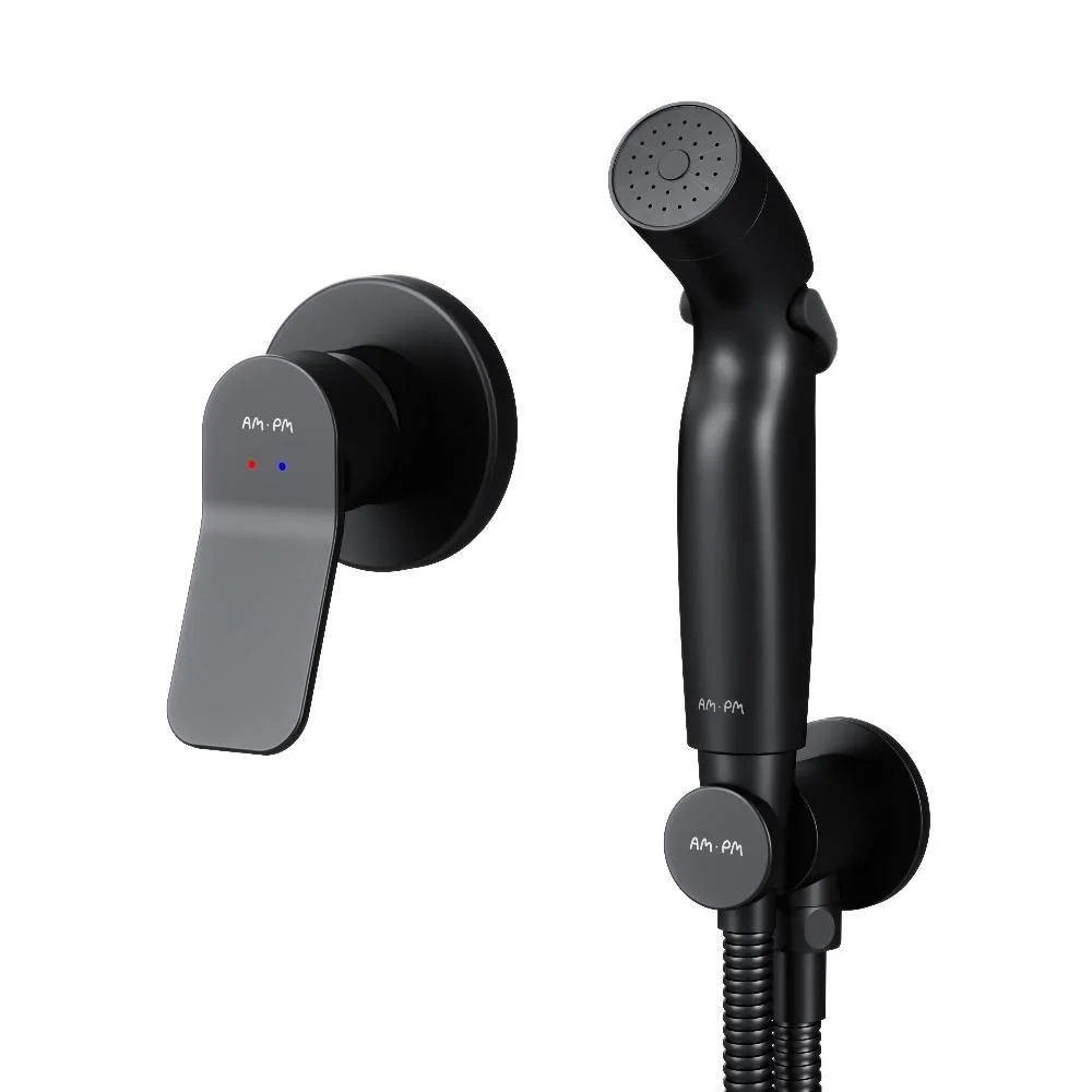 Гигиенический душ AM.PM X-Joy F40H85A22 встраиваемый, черный Гигиенический душ AM.PM X-Joy F40H85A22 встраиваемый, черный