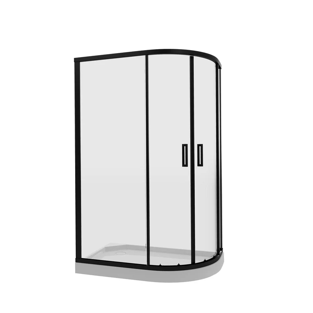 Душевой уголок Niagara Nova NG-6821-08 BLACK (120x80x190) полукруг, двери раздвижные 68210811BLACK Душевой уголок Niagara Nova NG-6821-08 BLACK (120x80x190) полукруг, двери раздвижные 68210811BLACK