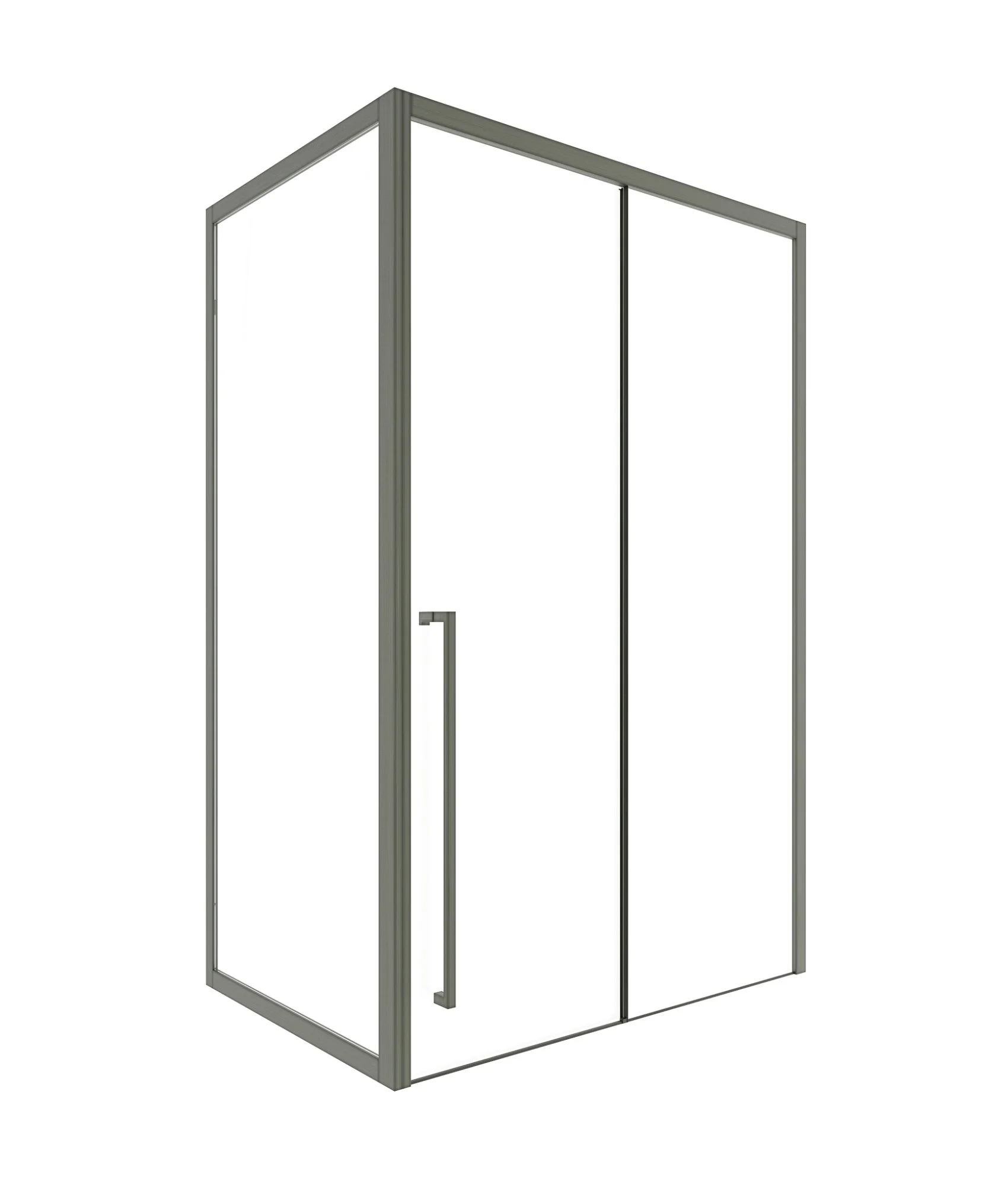 Душевой уголок Timo (T51L+T61) TDSS-150/13C-8L, раздвижная дверь 1500x2000, профиль никель, торцевое стекло TSS-1000/13C-8 1000x2000 Душевой уголок Timo (T51L+T61) TDSS-150/13C-8L, раздвижная дверь 1500x2000, профиль никель, торцевое стекло TSS-1000/13C-8 1000x2000