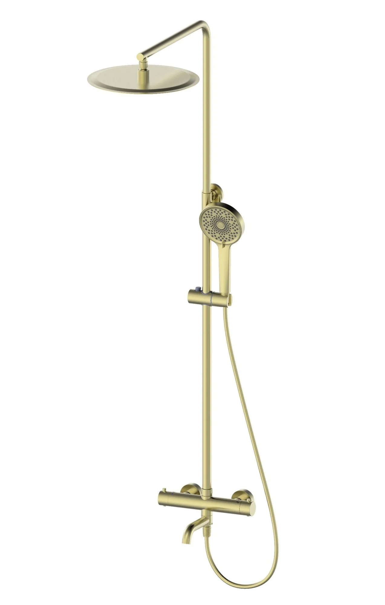 Душевая система Wonzon & Woghand с термостатом, брашированное золото (WW-88739903-BG) Душевая система Wonzon & Woghand с термостатом, брашированное золото (WW-88739903-BG)