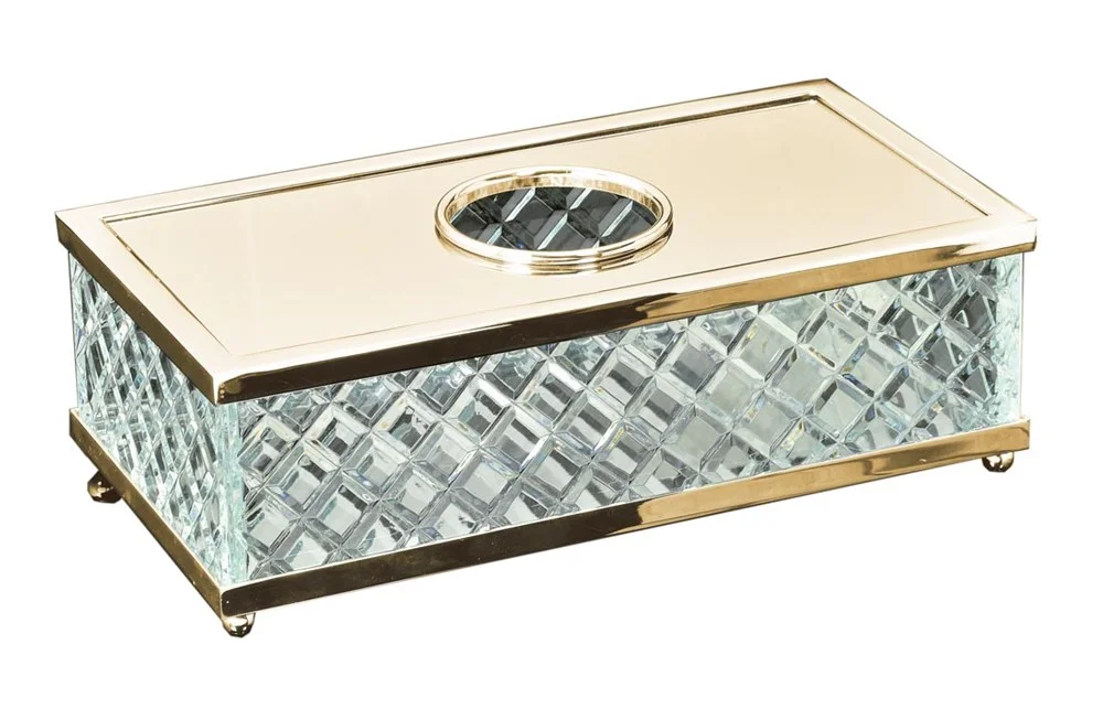 Салфетница Boheme Murano Cristal золото 10232 Салфетница Boheme Murano Cristal золото 10232