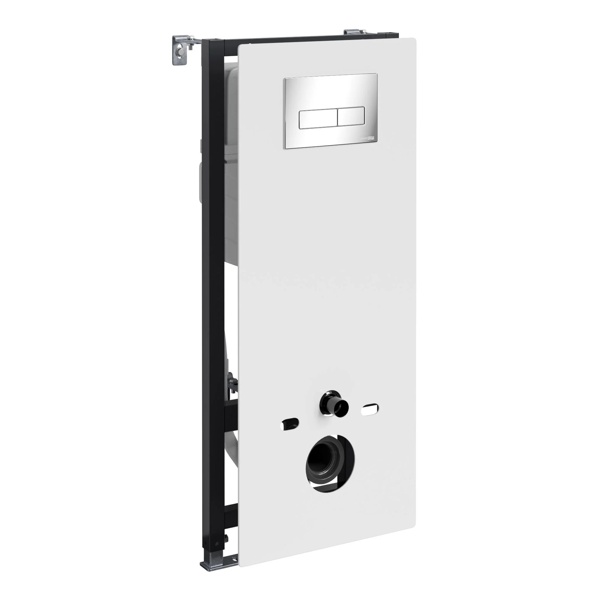 Инсталляция для унитаза WasserKRAFT Abens 20TLT.010.ME.WH.CH03 с клавишей смыва хром Инсталляция для унитаза WasserKRAFT Abens 20TLT.010.ME.WH.CH03 с клавишей смыва хром