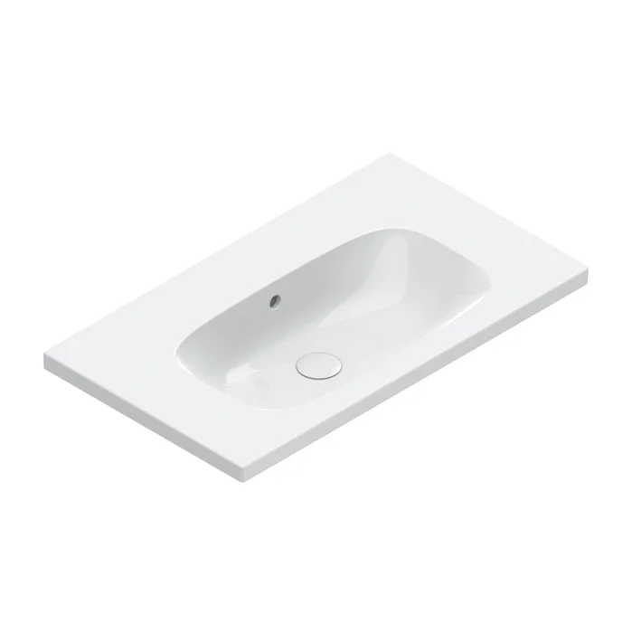 Раковина Catalano Alvea 0620810001 80x46 подвесная/мебельная, белый глянцевый Раковина Catalano Alvea 0620810001 80x46 подвесная/мебельная, белый глянцевый