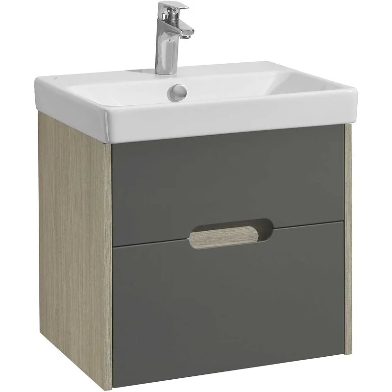 Тумба под раковину Aquaton Оливия 55 грей, дуб ойстер 1A254201OLUG0 Тумба под раковину Aquaton Оливия 55 грей, дуб ойстер 1A254201OLUG0