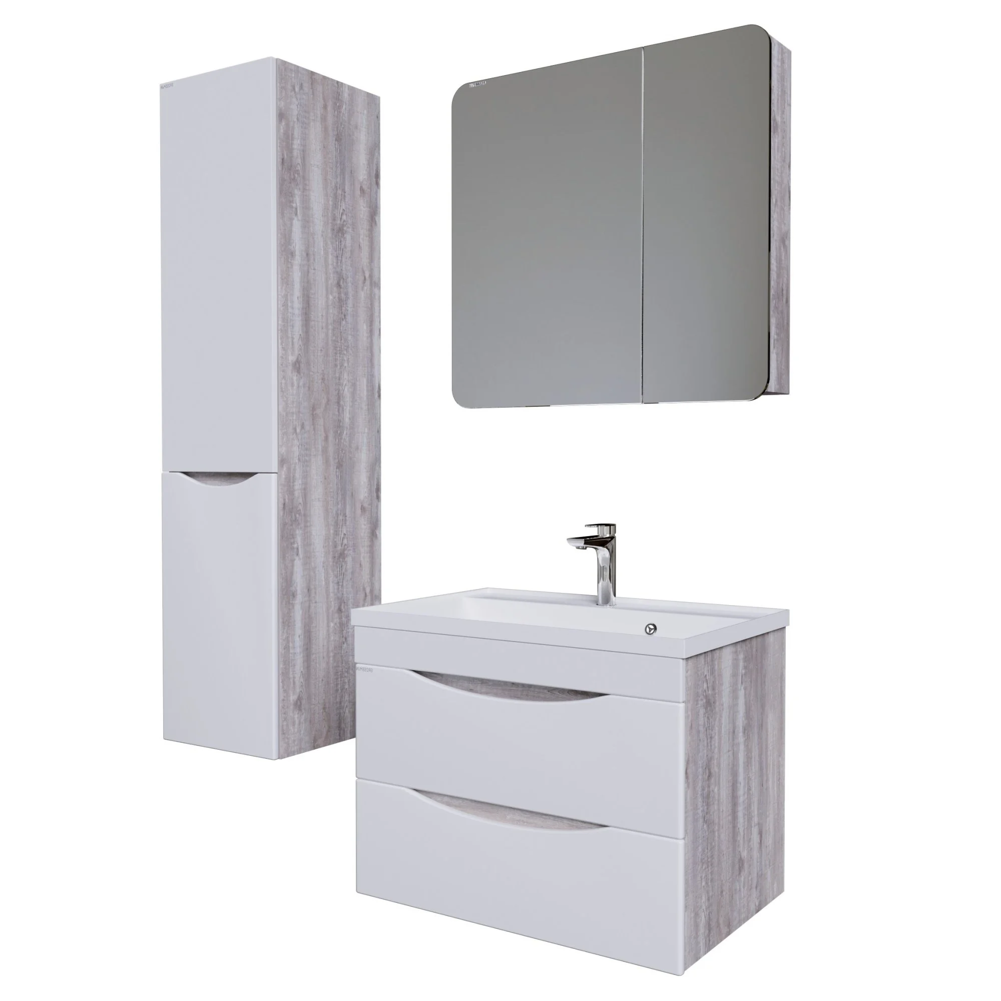 Зеркальный шкаф GROSSMAN ТАЛИС-80 см Лев. бетон пайн 80x75 208009 Зеркальный шкаф GROSSMAN ТАЛИС-80 см Лев. бетон пайн 80x75 208009