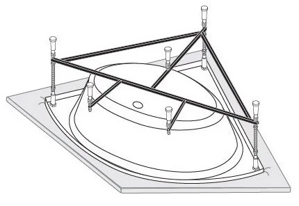 Каркас для ванны VAGNERPLAST Veronela corner, Cavallo corner, Catalina 140x140 VPK140140 Каркас для ванны VAGNERPLAST Veronela corner, Cavallo corner, Catalina 140x140 VPK140140