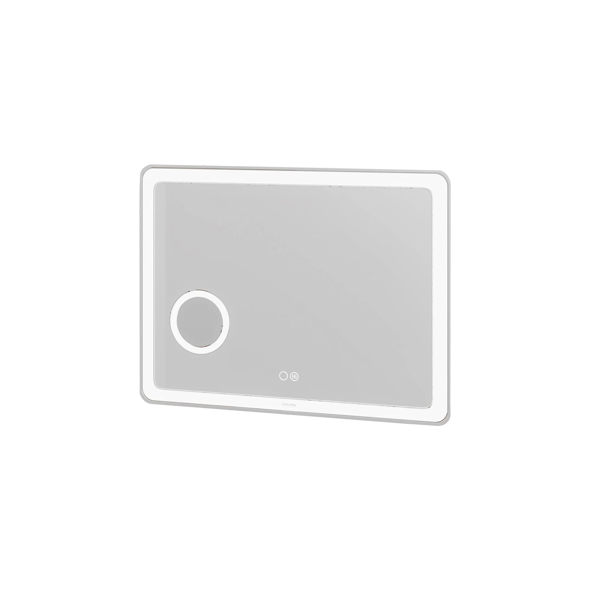 Зеркало GROSSMAN LEO (900x800x45) LED с сенсорным выкл.,подогревом и увеличительным стеклом 169080 Зеркало GROSSMAN LEO (900x800x45) LED с сенсорным выкл.,подогревом и увеличительным стеклом 169080