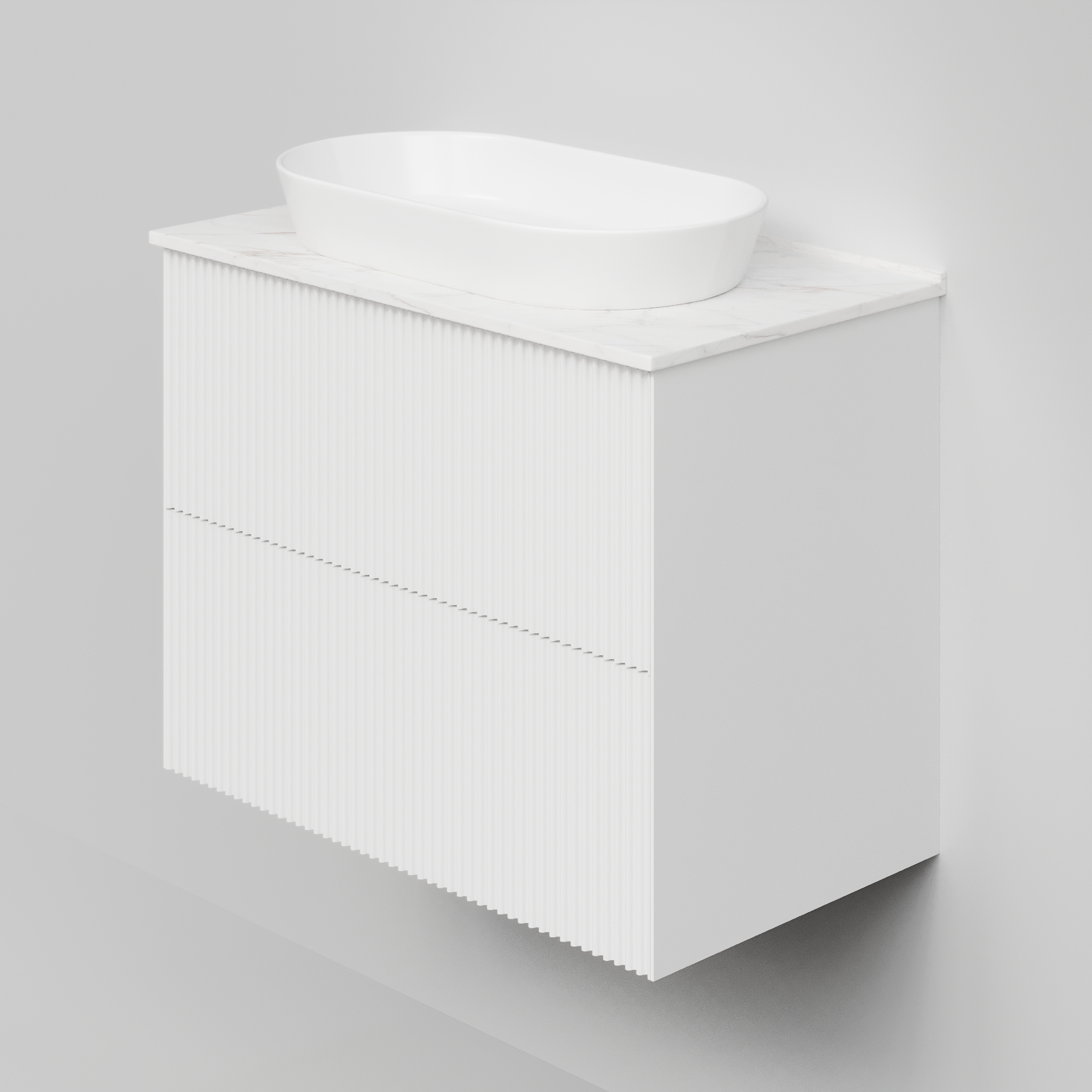 Тумба под раковину La Fenice TERRA TWIN Bianco 80 NFNC-01-TER-B-80-2-3-GG белая матовая с белой столешницей Тумба под раковину La Fenice TERRA TWIN Bianco 80 NFNC-01-TER-B-80-2-3-GG белая матовая с белой столешницей