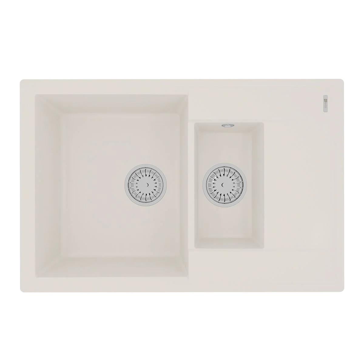Кухонная мойка Lemark RAMZA 760 врезная из кварцгранита, с крылом, Жасмин 9910040 Кухонная мойка Lemark RAMZA 760 врезная из кварцгранита, с крылом, Жасмин 9910040