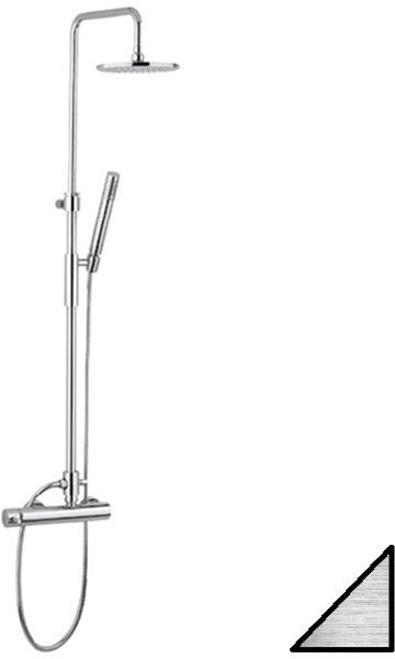 Душевая система Paffoni Master Top King ZCOL621KLIGST сталь Душевая система Paffoni Master Top King ZCOL621KLIGST сталь