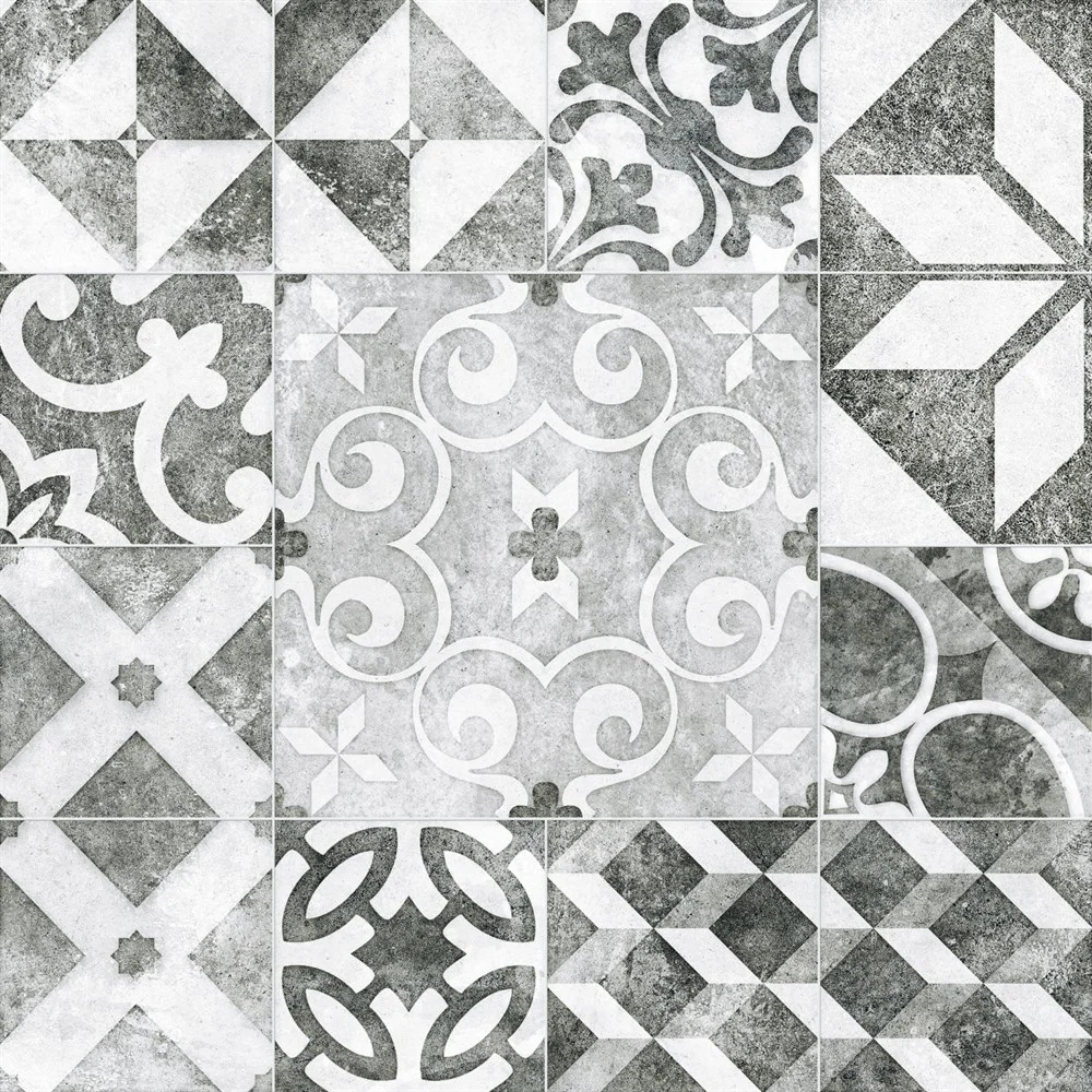 Керамогранит Cersanit Raven пэчворк серый 42x42 RE4R093 Керамогранит Cersanit Raven пэчворк серый 42x42 RE4R093