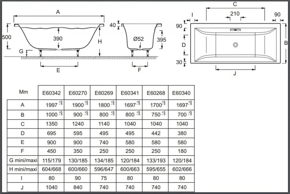 Акриловая ванна Jacob Delafon Evok 170x80 E60341-00 Акриловая ванна Jacob Delafon Evok 170x80 E60341-00