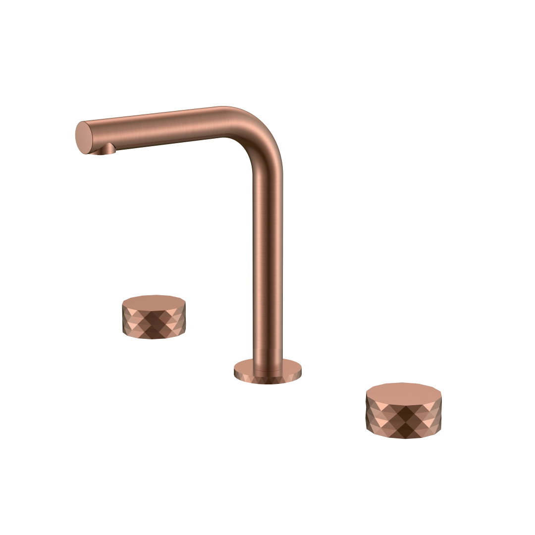 Смеситель для раковины Boheme Stick 152-CB DIAMOND на 3 отверстия Copper Brushed Смеситель для раковины Boheme Stick 152-CB DIAMOND на 3 отверстия Copper Brushed