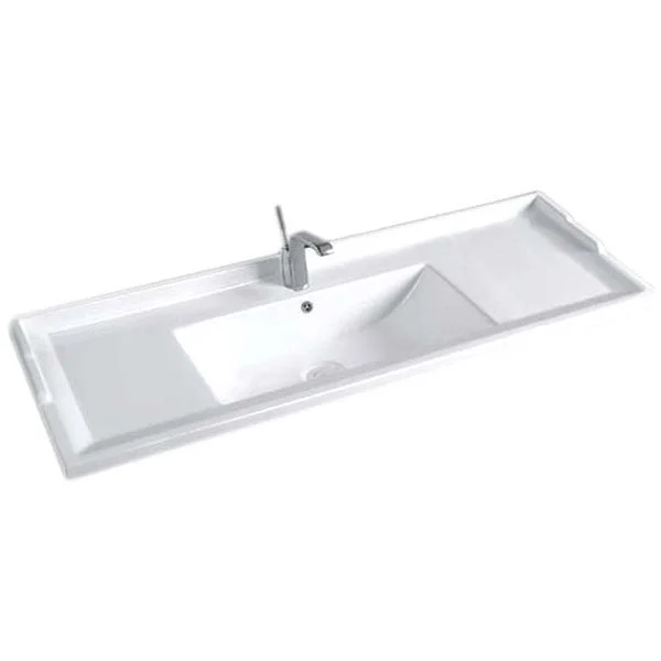 Раковина CeramaLux NYJ840-90 врезная, белый Раковина CeramaLux NYJ840-90 врезная, белый