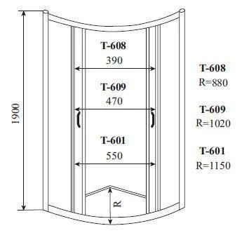 Душевой уголок Timo ALTTI 601 Clean Glass (100x100x190) Душевой уголок Timo ALTTI 601 Clean Glass (100x100x190)